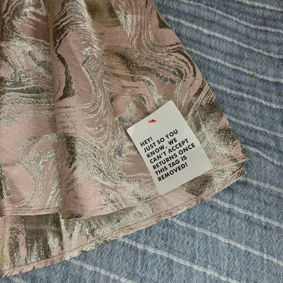 ASOS luxe curve halter neck mini jacquard open back swing dress size 12 - Picture 4 of 13